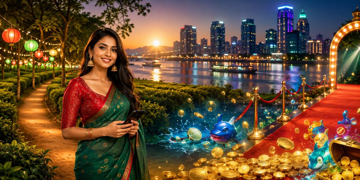 খুলনায় মোবাইলে ফিশিং গেম খেলার আনন্দময় দৃশ্য